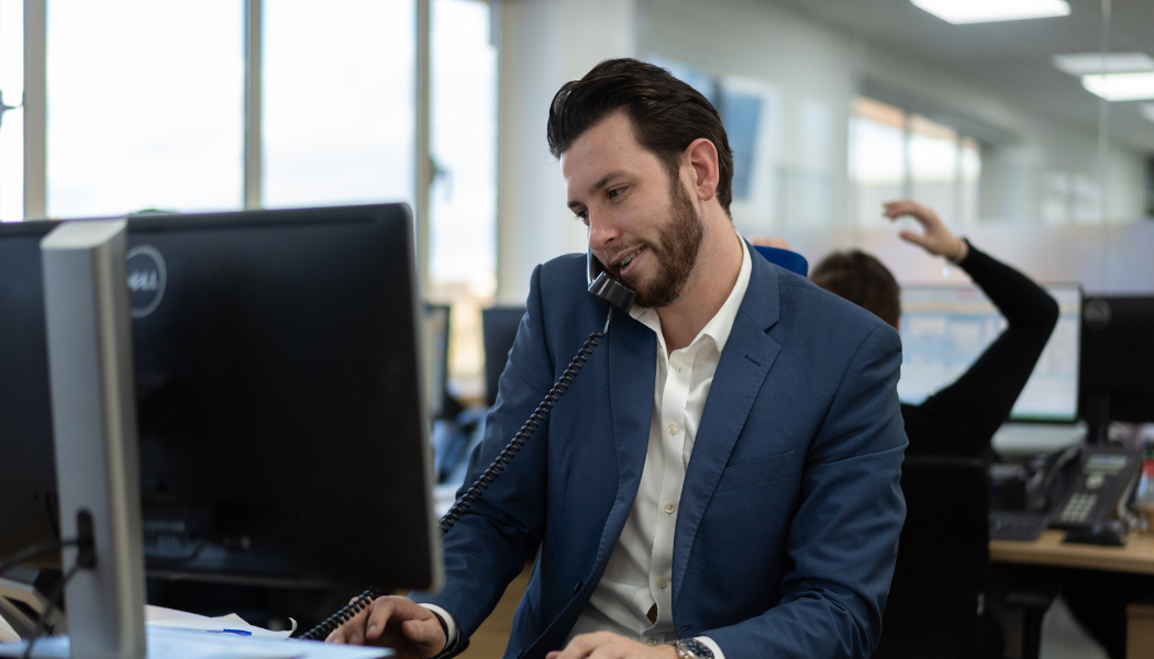 Man on the phone