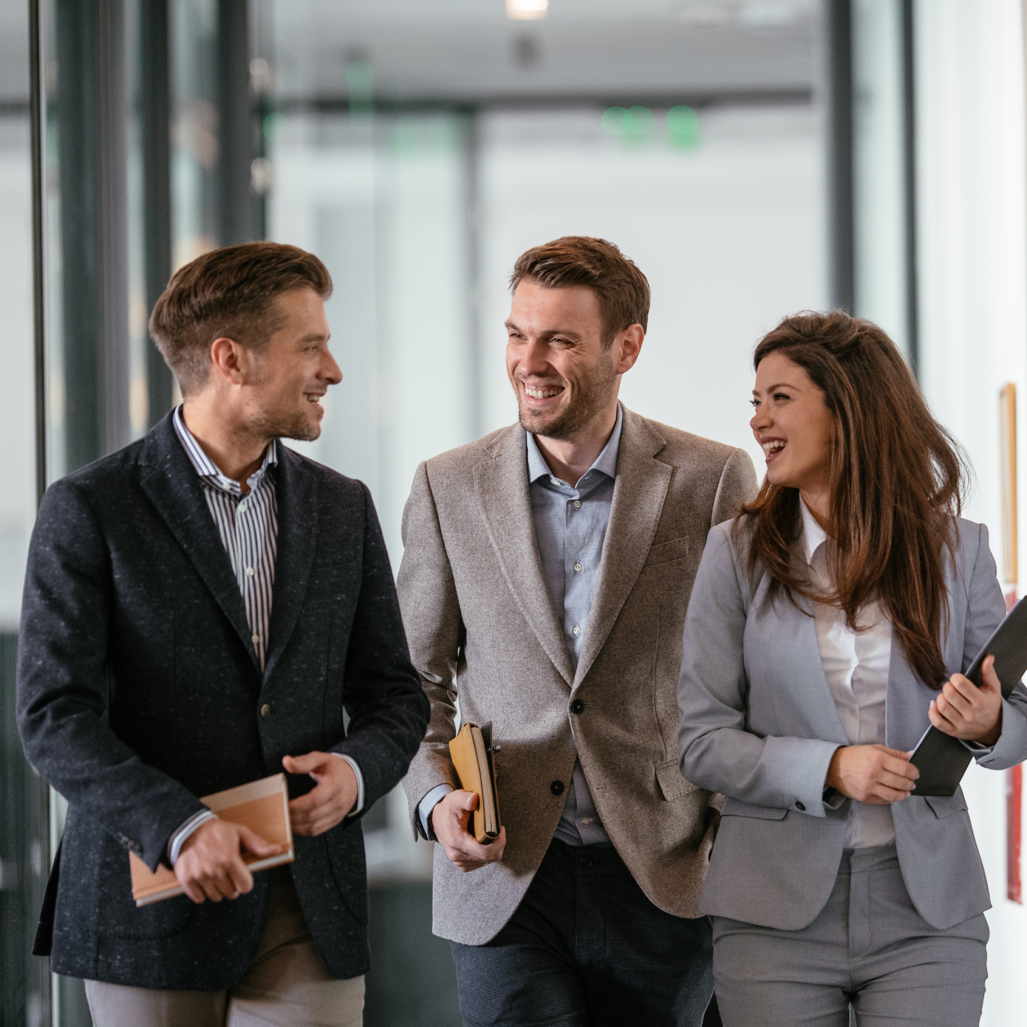 employees laughing